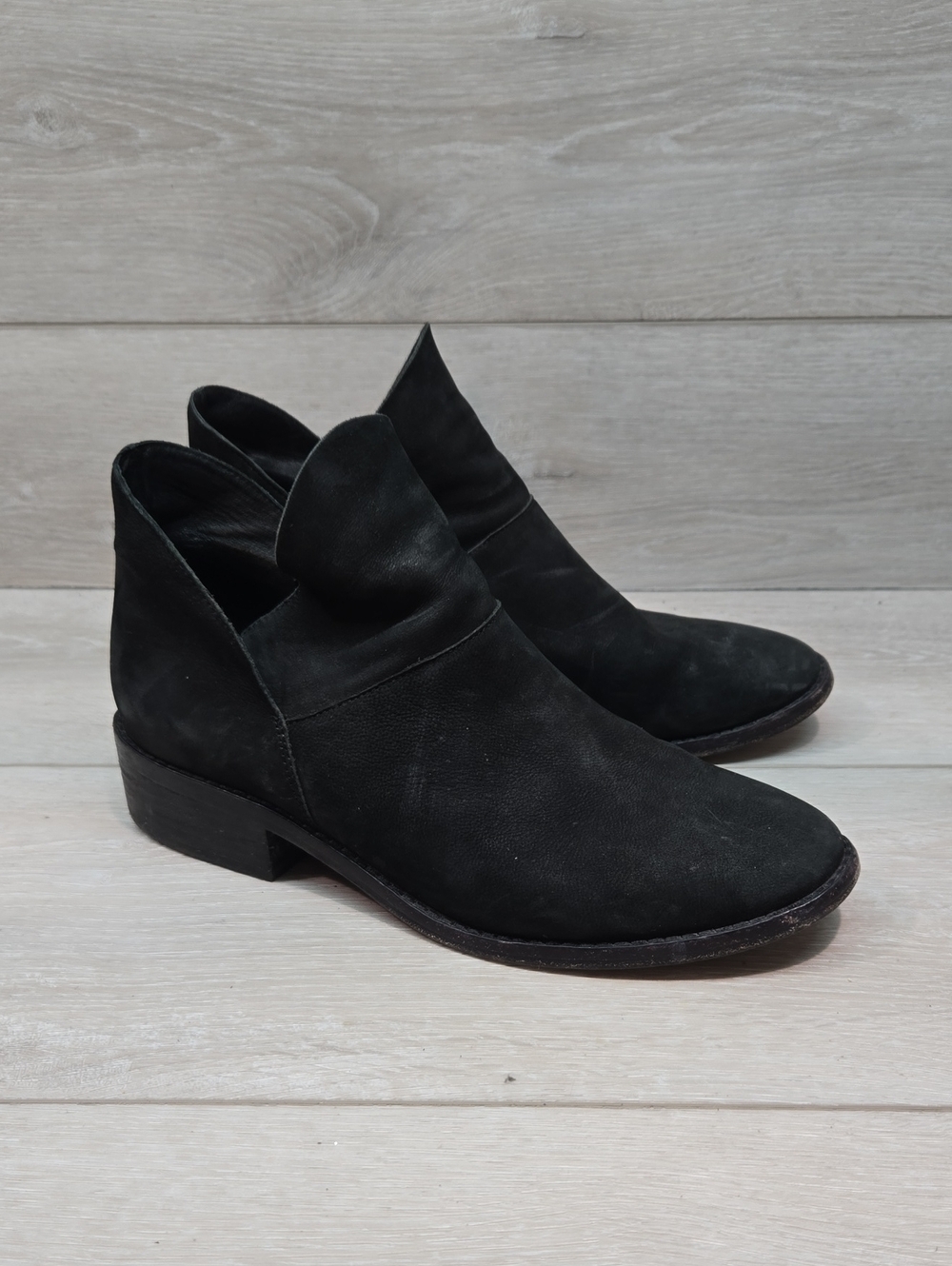 Eileen Fisher Women's Black Suede Ankle Boots Shoes Sz 7.5